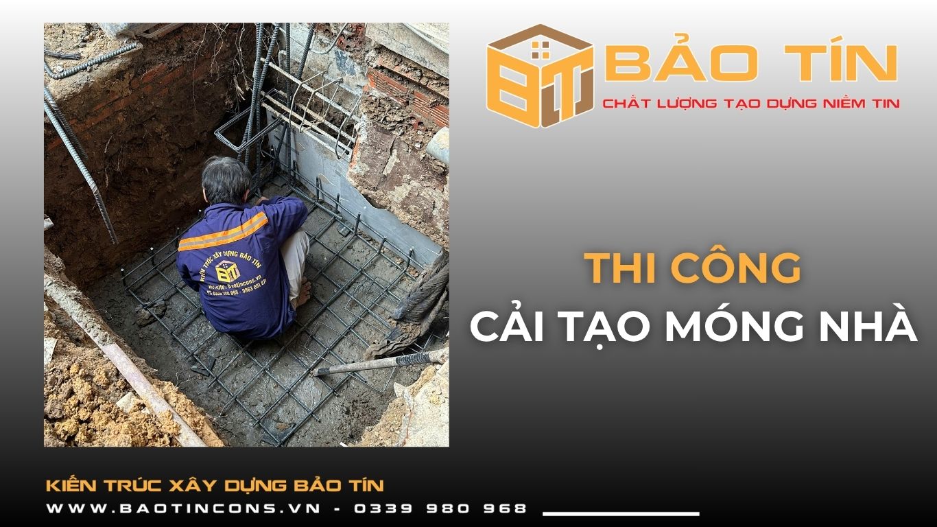 Công tác cải tạo móng
