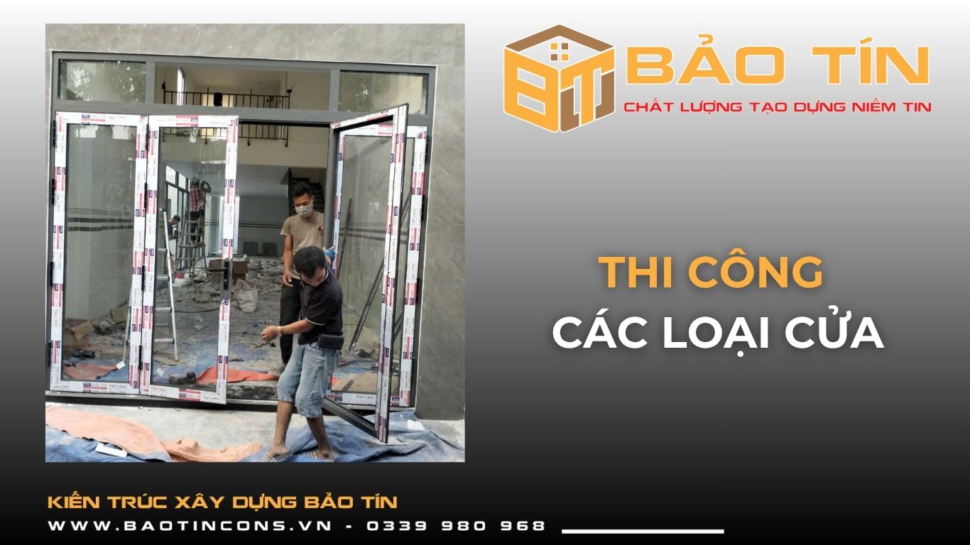 Công tác lắp đặt cửa
