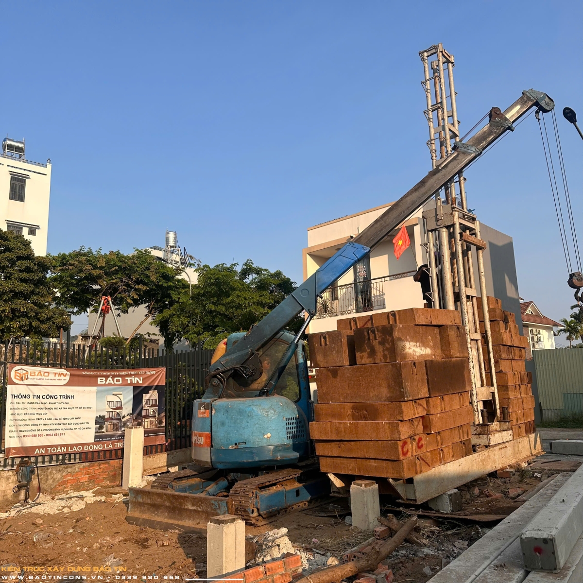 Bảo Tín thi công ép coc, móng theo đơn giá xây nhà phần thô 2026