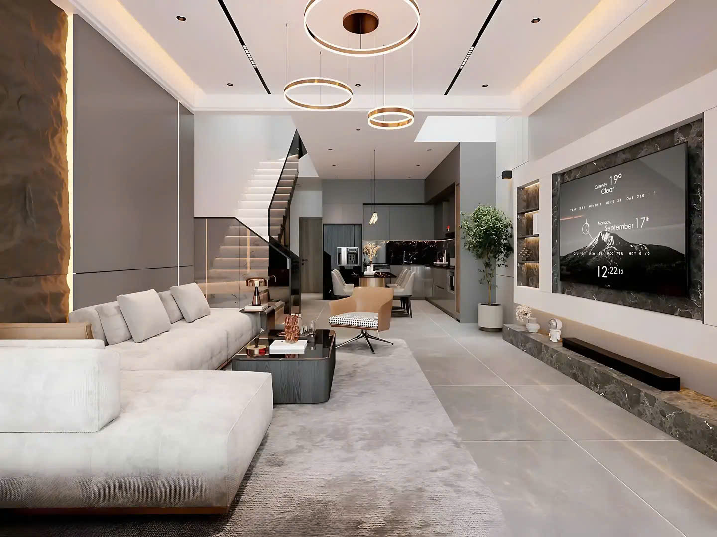 Hệ đèn trang trí tạo điểm nhấn