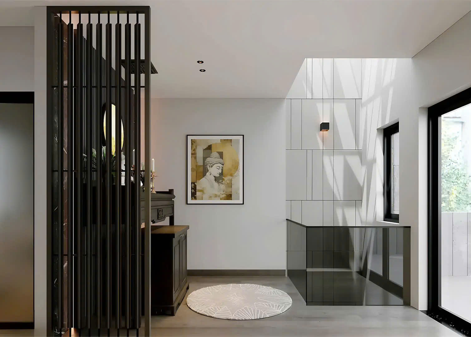 Không gian giếng trời thông thoáng mát