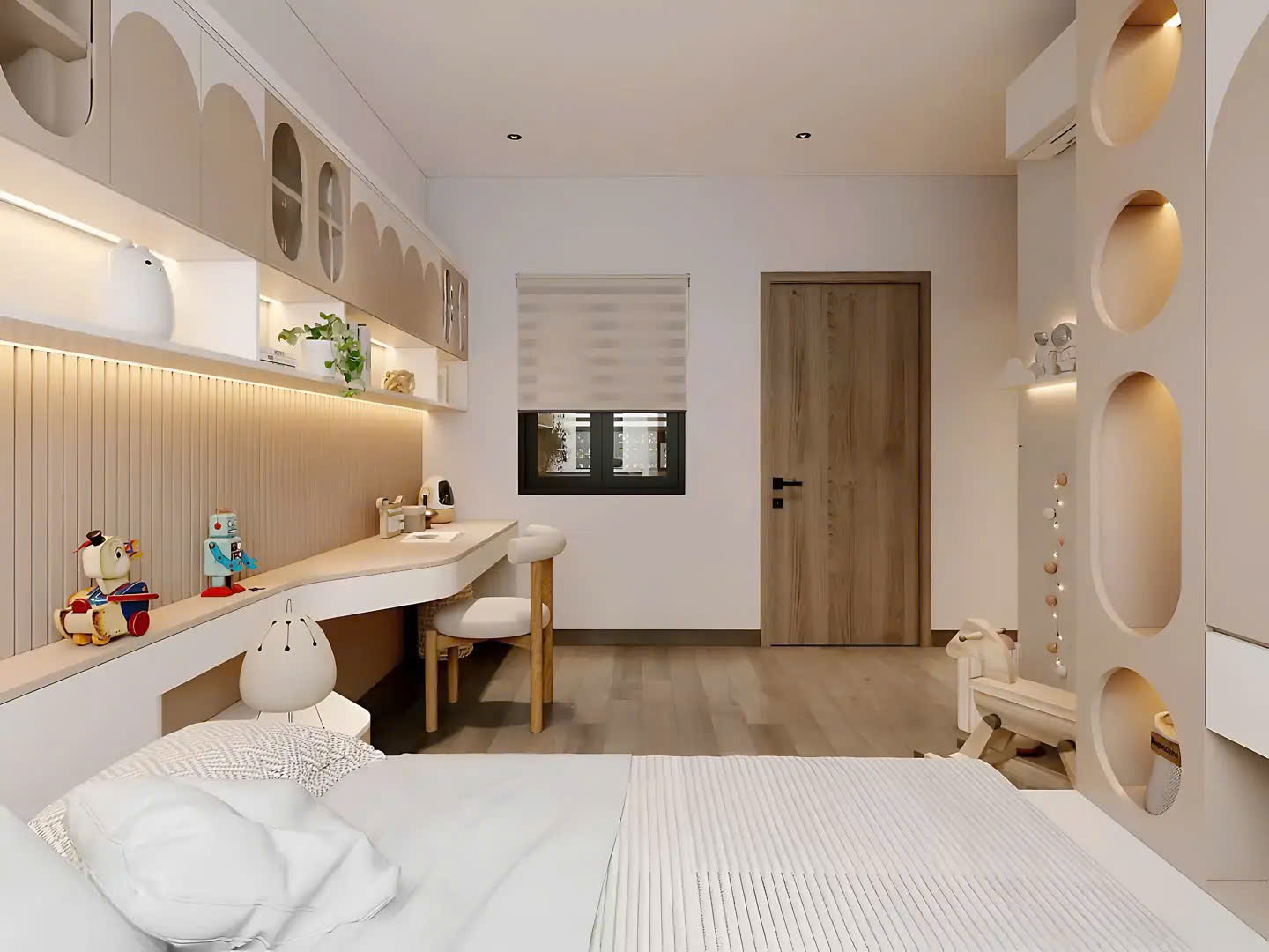 Phòng ngủ Tone màu sáng, nhẹ nhàng