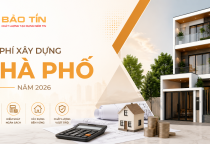 Chi phí xây dựng nhà phố năm 2026 gồm những khoản nào?