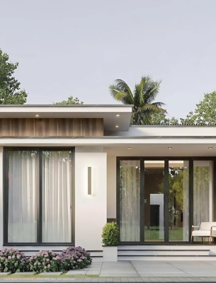 MẪU 06:  NHÀ CẤP 4 HIỆN ĐẠI