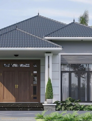 MẪU 04: NHÀ CẤP 4 MÁI NHẬT (DT: 7M x 15M)