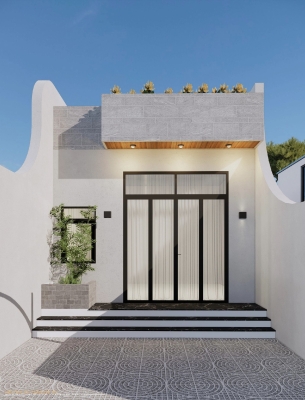 MẪU 02: NHÀ CẤP 4 HIỆN ĐẠI 2 PHÒNG NGỦ + 1WC