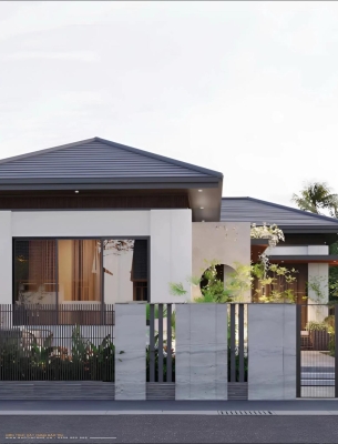 MẪU 05: NHÀ CẤP 4 MÁI NHẬT (DT: 6M x 14M)