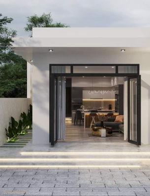 MẪU 01: NHÀ CẤP 4 HIỆN ĐẠI 2 PHÒNG NGỦ + 1WC