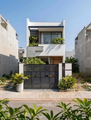 MẪU 02: NHÀ PHỐ 2 TẦNG (DT: 5M x 18M)